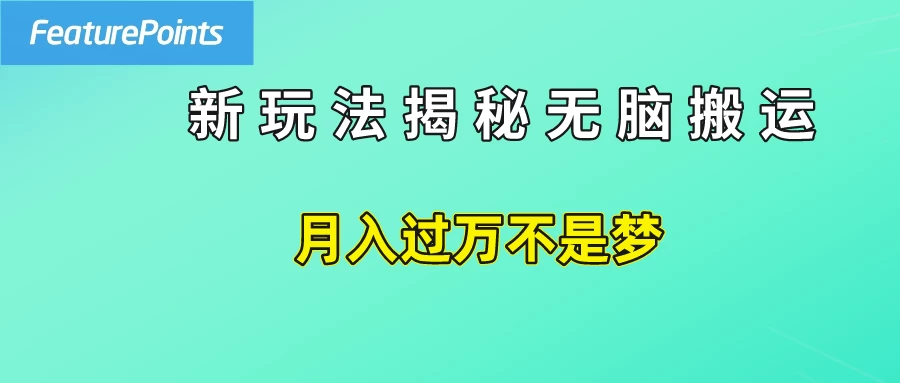 简单操作，每天50美元收入，搬运就是赚钱的秘诀！ - 吾爱随笔资源网