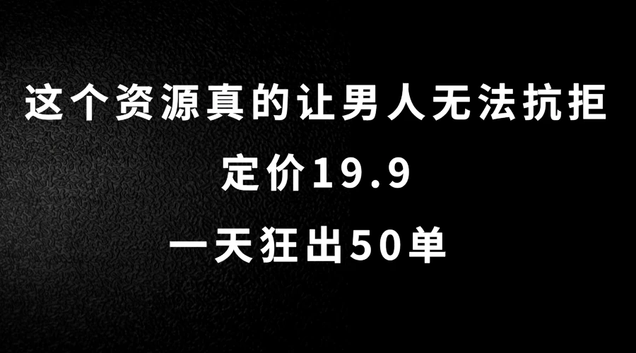 这个资源真的让男人无法抗拒，定价19.9，一天狂出50单，导航语音包变现玩法详细拆解 - 吾爱随笔资源网