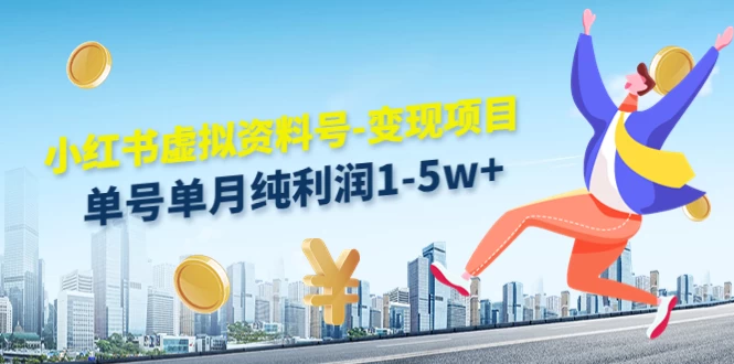 虚拟资料号变现项目，单月单号纯利润1W+，实操玩法分享 - 吾爱随笔资源网