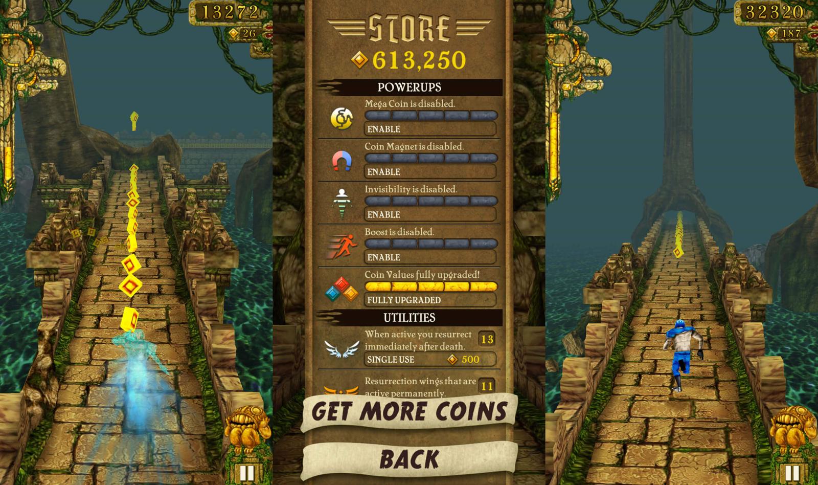 手机逃跑游戏《神庙逃亡》无限金币 - 吾爱随笔资源网