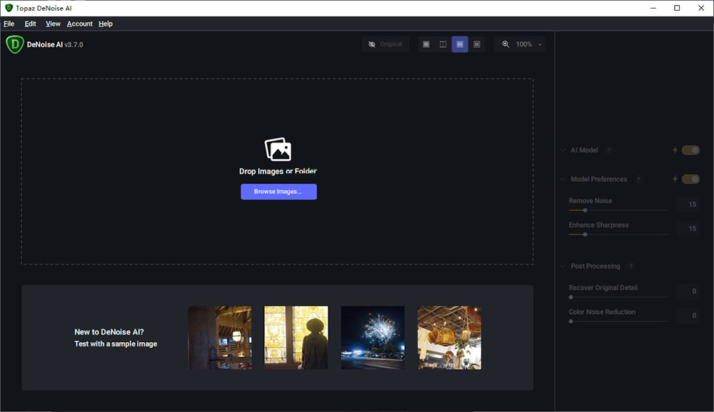 图像处理软件 Topaz DeNoise AI v3.7.1 便携版 - 吾爱随笔资源网
