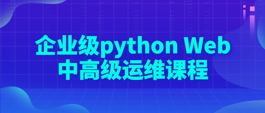 企业级 python Web 中高级运维课程 - 吾爱随笔资源网