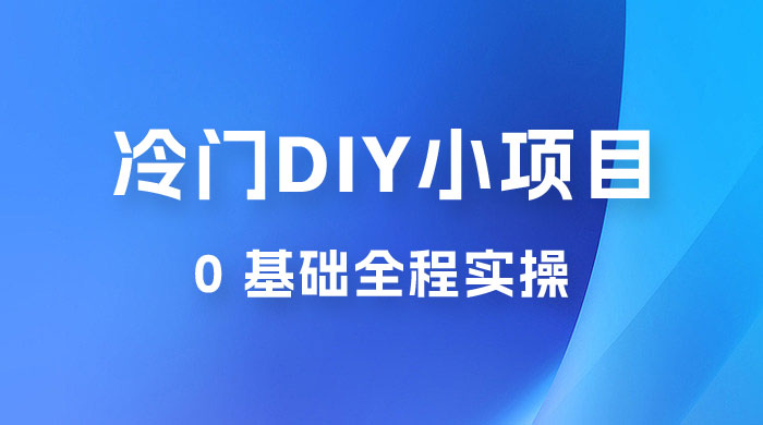 日入几百的冷门 DIY 小项目 0 基础全程实操 - 吾爱随笔资源网
