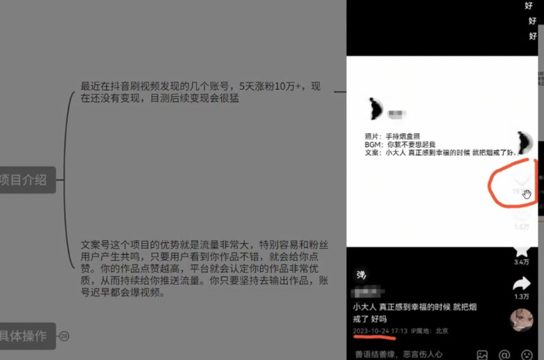 图片[2] - 最新抖音暴力文案号，五天涨粉 10w+，喂饭级拆解教学 - 吾爱随笔资源网