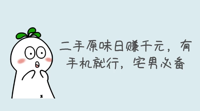 二手原味日赚千元，有手机就行，宅男必备【揭秘】 - 吾爱随笔资源网