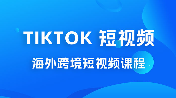 2023 TikTok 短视频底层实战：海外跨境短视频课程，实战即真理 - 吾爱随笔资源网