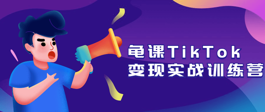 龟课TikTok变现实战训练营 - 吾爱随笔资源网