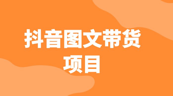 抖音图文带货项目：操作简单无门槛，适合小白 - 吾爱随笔资源网