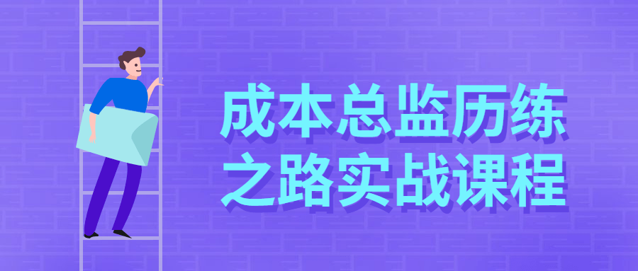 成本总监历练之路实战课程 - 吾爱随笔资源网
